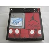 Nike Air Jordan Infant Gift Set 0-6 Months 2-bodysuits/onesies, 2 Pair Booties & 1 Cap 5 Piece Set