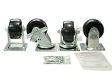 6" Job Box Caster Kit with Brakes