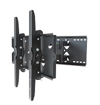 Opteka AM-650 Heavy Duty Black Plasma & LCD TV Dual-Arm Articulating Wall Mount for 34" to 60" Displays (175 lb Weight Capacity)