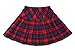 Lemail wig Women's High Waist Pleated School Plaid Skirts