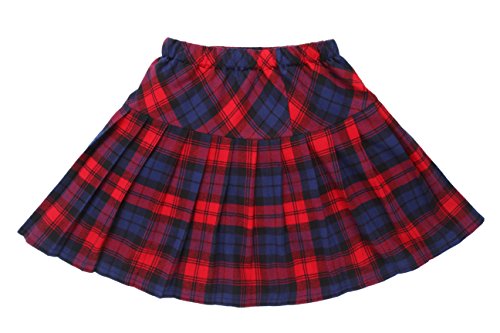 Lemail wig Women's High Waist Pleated School Plaid Skirts