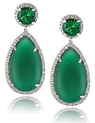 CZ by Kenneth Jay Lane "Trend" Cubic Zirconia Dangle Earrings