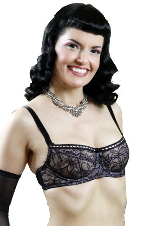 What Katie Did Balconette BH “Vicky” ( schwarze Spitze )