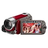Canon LEGRIA FS200 SD-Camcorder (SDHC/SD/MMC-Card, 37-fach opt. Zoom, 6,9 cm (2,7 Zoll) Display) rubinrotvon "Canon"