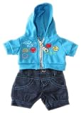 8 Blue Badges outfit fits most Webkinz, Shining Star and 8-10 Make Your Own Stuffed Animals