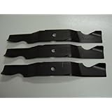 Set of 3, Made in USA Heavy Duty Blades to Replace Cub Cadet 742-04068, 742-04067 Blades, 50' Decks.