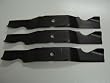 Set of 3, Made in USA Heavy Duty Blades to Replace Cub Cadet 742-04068, 742-04067 Blades, 50" Decks.