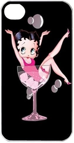 SUUER Custom Betty Boop Cartoon Cute Personalized Custom Hard Case for iPhone 4 4s Durable Case Cover