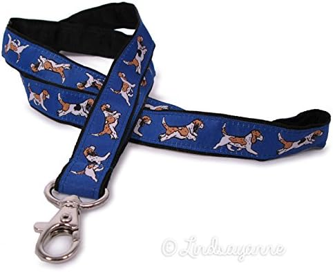 Petit Basset Griffon Vend?en Dog Breed Neck Lanyard for ID or Keys - Blue