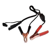 Battery Tender 081-0069-4 Alligator Clips with Black 2-Pin Quick Disconnect Plug