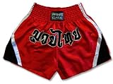 Muay Thai Shorts-Red-XX-Large