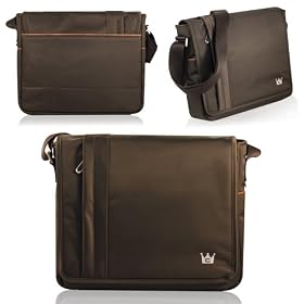 CaseCrown Horizontal Mobile Messenger Bag (Brown) compatible with the new iPad / iPad 2 / iPad 3 / Amazon Kindle Fire (tablets &amp; eReaders): Computers &amp; Accessories