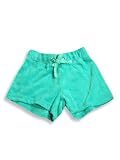 Kyds - Toddler Girls Drawstring Waist Terry Cloth Shorts, Turquoise