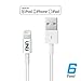 [Apple MFi Certified] UNU Lightning to USB Cable 6ft / 1.8m with Compatible Head for Cases for iPhone SE,6S, 6, 6 Plus, 5s, 5c, 5, iPad (Gen 4), iPad Air (Gen 2) iPad Mini (Gen 1,2,3) and more (White)