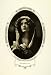 1908 Print Theater Florence Metzette Portrait Lily Flowers Art Nouveau Border - Original Halftone Print