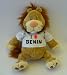 Lion plush toy (Sighin' Lion) with I Love Benin t-shirt