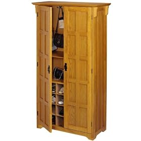 Craftsman Shoe/accessory Storage Cabinet, 48W, LIGHT OAK by Home Decorators Collection