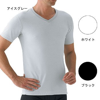 ミズノ(MIZUNO) 73CH-804 アイスタッチ・Vネック半袖アンダーシャツ ブラック LL 73CH80409