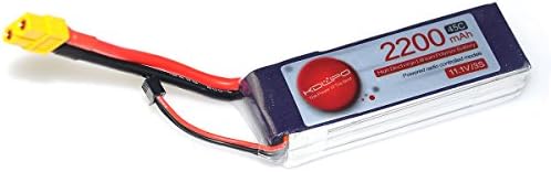 Crazepony Kudian 2200mAh Lipo Battery Pack 3S 11.1V 45C for RC FPV Drone Car Boat etc