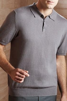 Collezione Cotton Rich Plain Polo Shirt with Cashmere [T30 -3945c-S-LCTB]