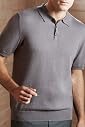 Collezione Cotton Rich Plain Polo Shirt with Cashmere [T30 -3945c-S-LCTB]