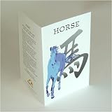  : Asian Zodiac Greeting, Birthday, Gift Card Year of the Horse (12 Pack) Born 1918 1930 1942 1954 1966 1978 1990 2002 2014