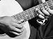 Close Up Shot of Musician Leadbelly, aka Huddie Ledbetter's Hands While Playing Acoustic Guitar Artists Premium Photographic Poster Print by Bernard Hoffman, 30x40