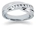 0.24 ctw. Men's Round Diamond Wedding Band in 14K White Gold