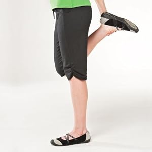 Gaiam ActiveSoy Soy / Oragnic Cotton Ruched Yoga Pilates Shorts (Black) S-M-L-XL