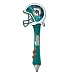Pack of 6 NFL Miami Dolphins Light-Up Mirrored Helmet Office Pens