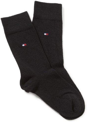 Tommy Hilfiger Unisex - Kinder Socke 2 er Pack 391334, Gr. 27-30, Schwarz (200 black) Preisvergleich