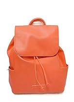 Vera Bradley Drawstring Backpack (Coral Faux Leather)
