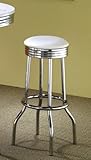 Retro White Barstool (Set of 2) by Coaster Furniture