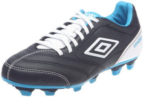 Umbro Turbine Fg, Chaussures football homme - Noir/Blanc/Bleu/Electrique, 45 EU 