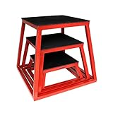 Plyometric Platform Box Set- 6, 12, 18" Red