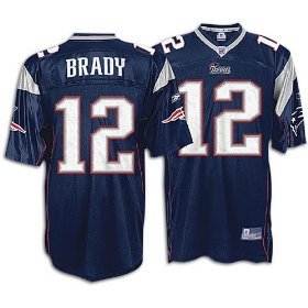 Tom Brady Patriots Reebok Men's NFL Authentic Team Color Jersey