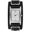 GUESS Black Leather Strap Watch