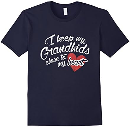 Men's Grandpa Collection -  I Keep My Grandkids Close To My Heart XL Navy