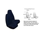 2 Front Synthetic Sheep Skin Seat Cover - Navy