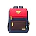 Willikiva Cute Bear Kids School Backpack for Children Elementary School Bags Girls Boys Bookbags (Red/Coffee/Royalblue, Medium)