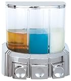 Kitchen & Housewares : Wenko Soap Dispenser Aosta 3-chamber  chrome