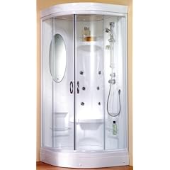 Schulte D191706 04 50 Komplettduschkabine Helgoland, H2200 x B920 x T920 mm, 4-mm-ESG Echtglas Klar hell, alpinwei�
