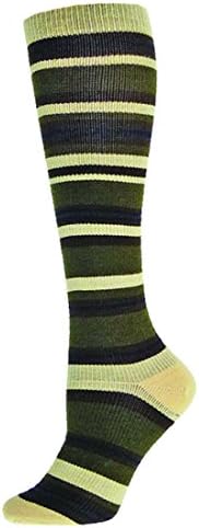 Posh Socks Malibu Womens Wool Dress Compression Socks ( Beige - Medium )