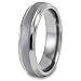 Beveled Edge Brushed and Polished Titanium Ring (5mm) - Sizes 5 - 13