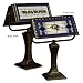 BALTIMORE RAVENS Team Logo Art-Glass BANKER'S LAMP (13 1/4