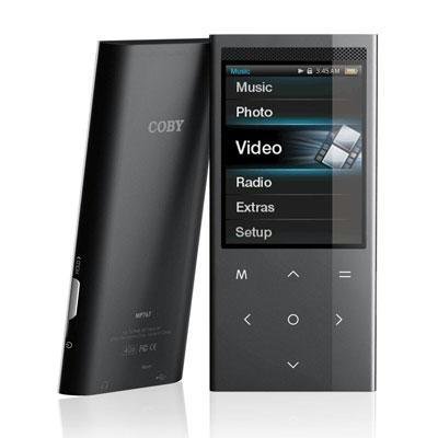 New Coby Electronics Mp767 8 Gb Black Flash Portable Media Player Photo Viewer 2.4in Color Lcd