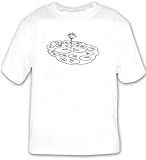 T-shirt with lotus, black and white, China, leaves, lake, Asia, water, flower