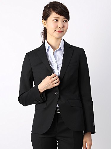 (ザ・スーツカンパニー) SUPER110'sウール シャドーストライプ柄ジャケット/Fabric by REDA/ ブラック