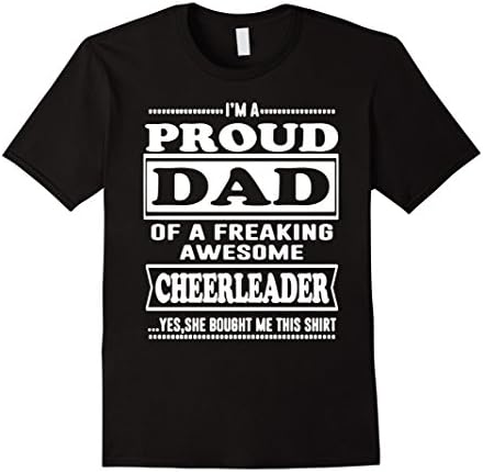 Men's I'm a cheerleader dad t shirt 3XL Black