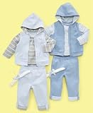 First Impressions Baby Boy 3 Piece French Terry Hoodie Set